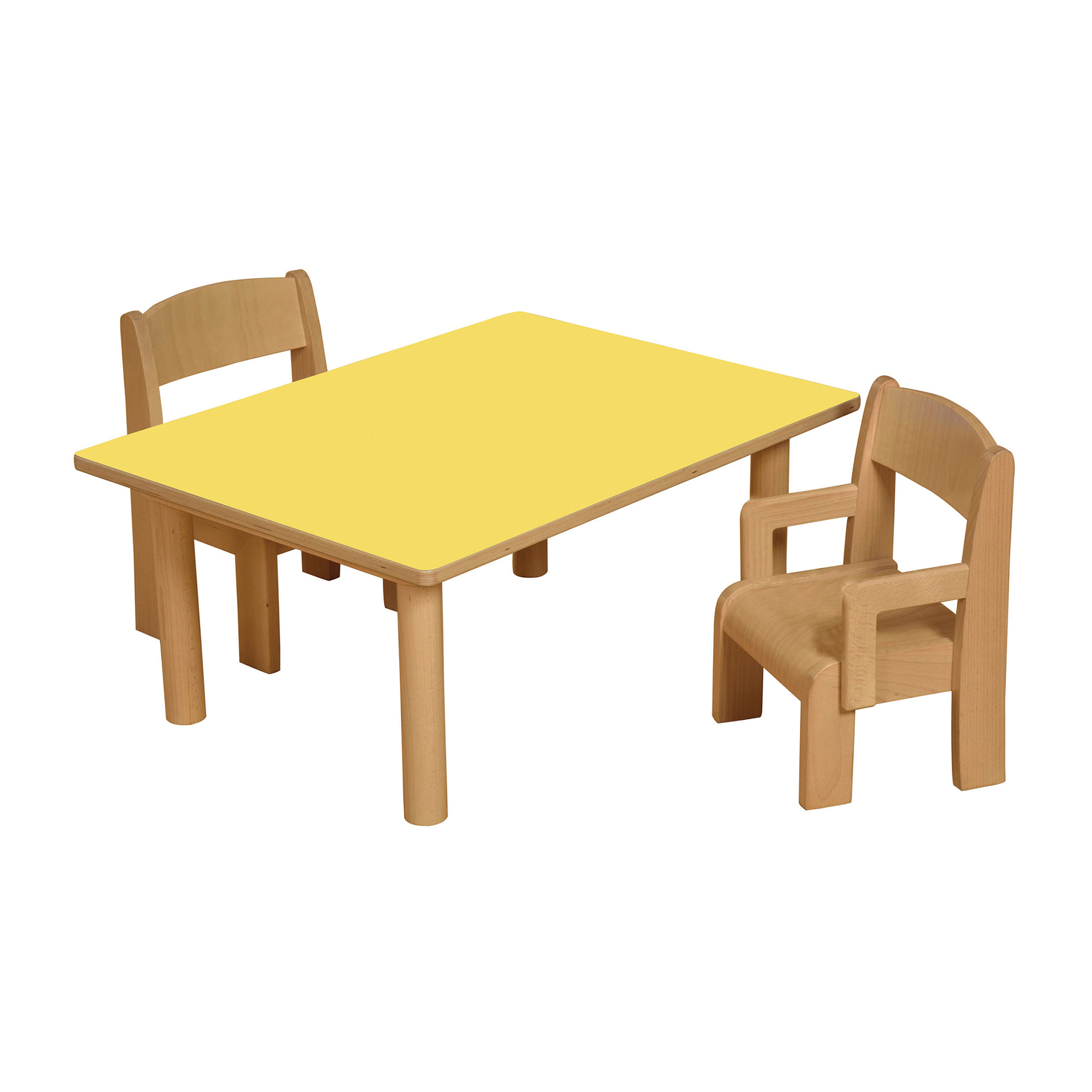 Rectangular Table - Yellow
